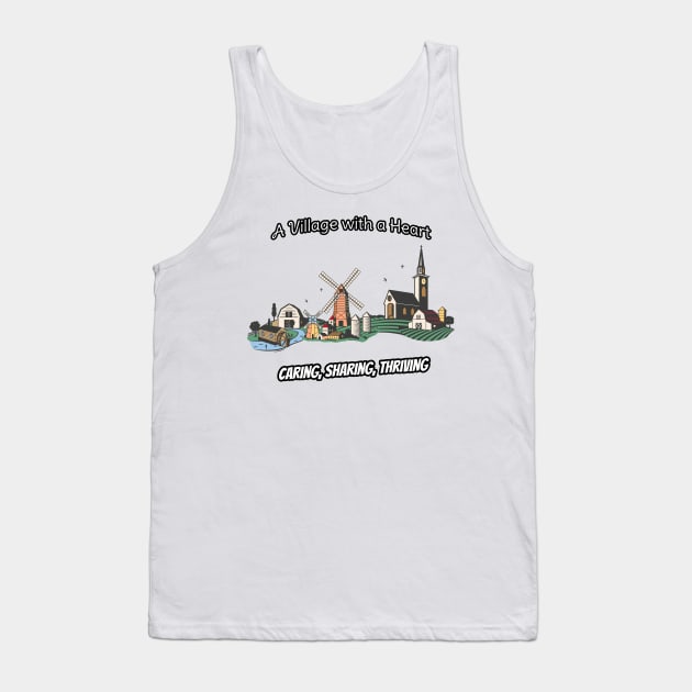 A Village With a Heart Tank Top by Quotigner